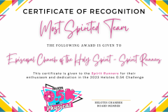 Pink Minimalist Feminine Vintage Award Certificate - 1