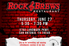 Rock and Brew Mixer 6.27.24 Flyer - 1