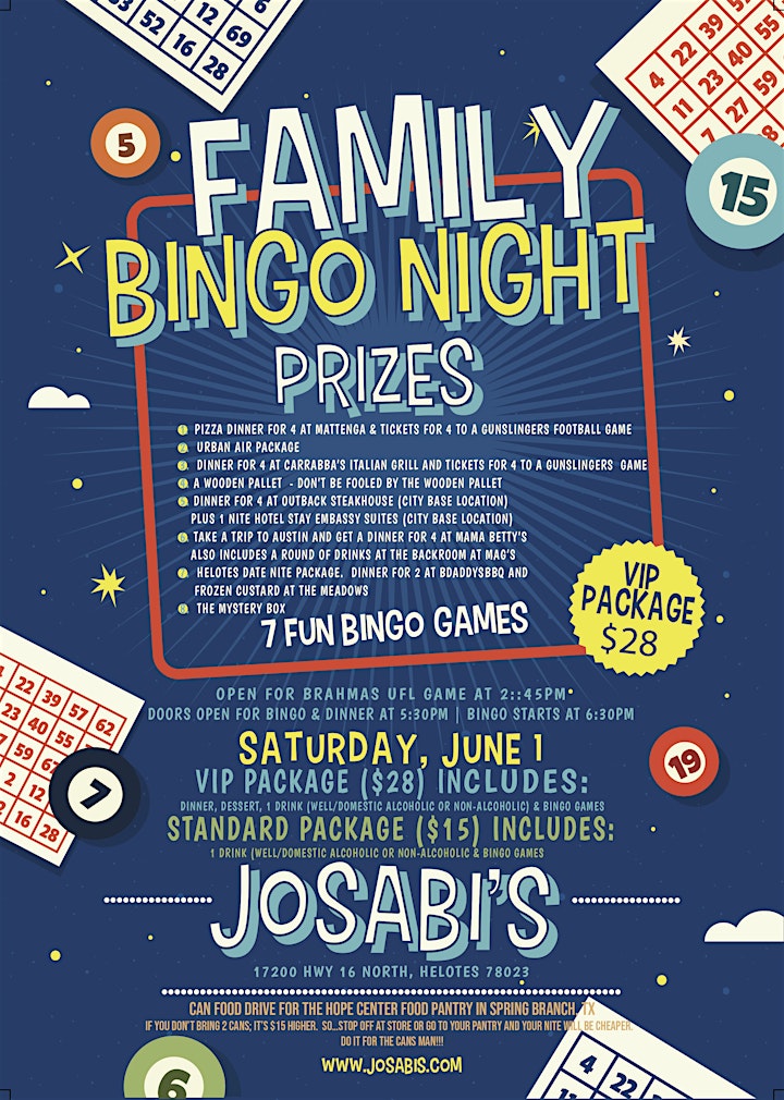 Josabi's Bingo 6.1.24