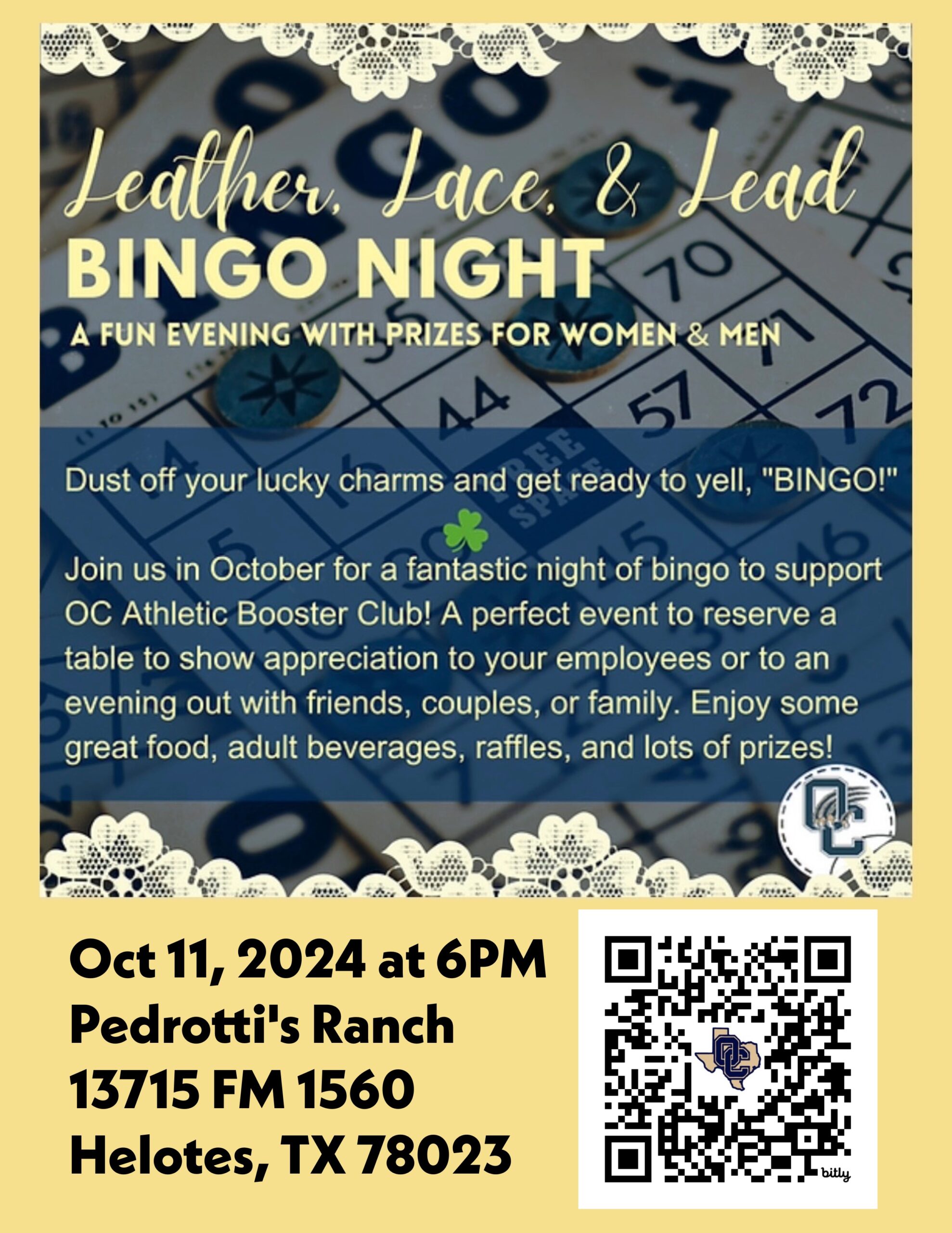 O'Connor Booster Bingo 10.11.24