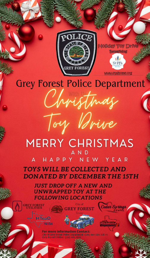 Grey Forest Police Toy Drive 12.15.24