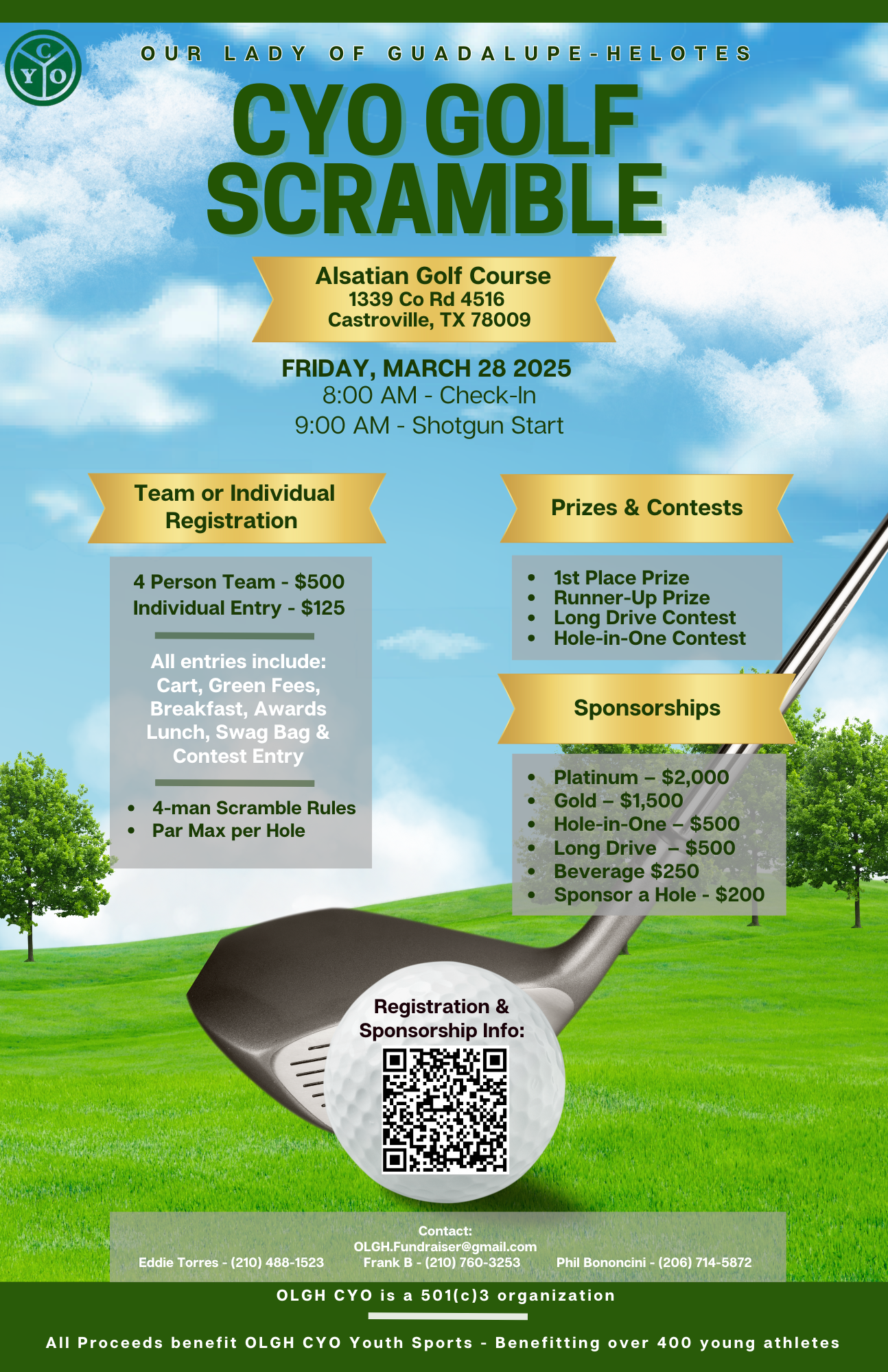 Our Lady of Guadalupe Helotes Golf Scramble 3.28.25