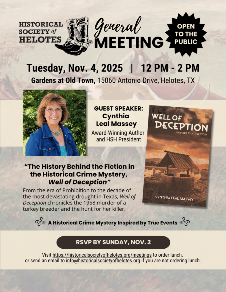 HSH Nov Meeting Announcement