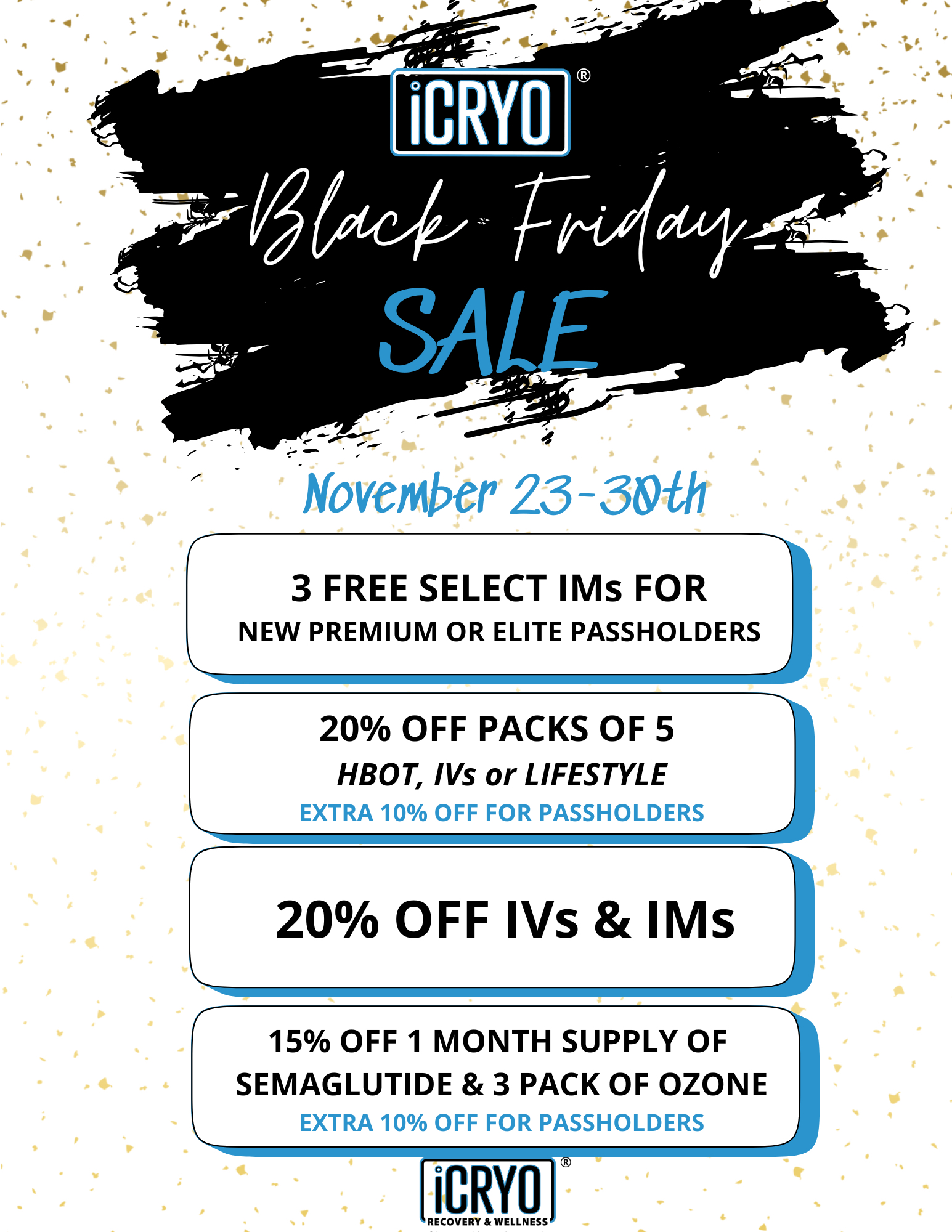 iCRYO Black Friday SALE