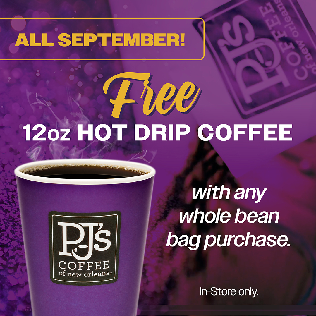 FREE 12oz Hot Drip Coffee