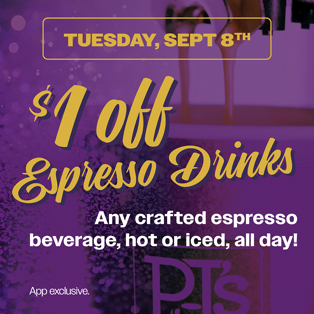 $1 off any handcrafted espresso beverage